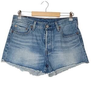 Levi's 501 Original Button Fly Denim Shorts, Size 29